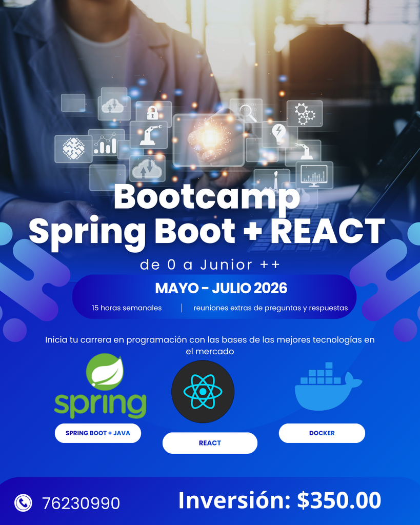 BOOTCAMP SPRING BOOT / REACT